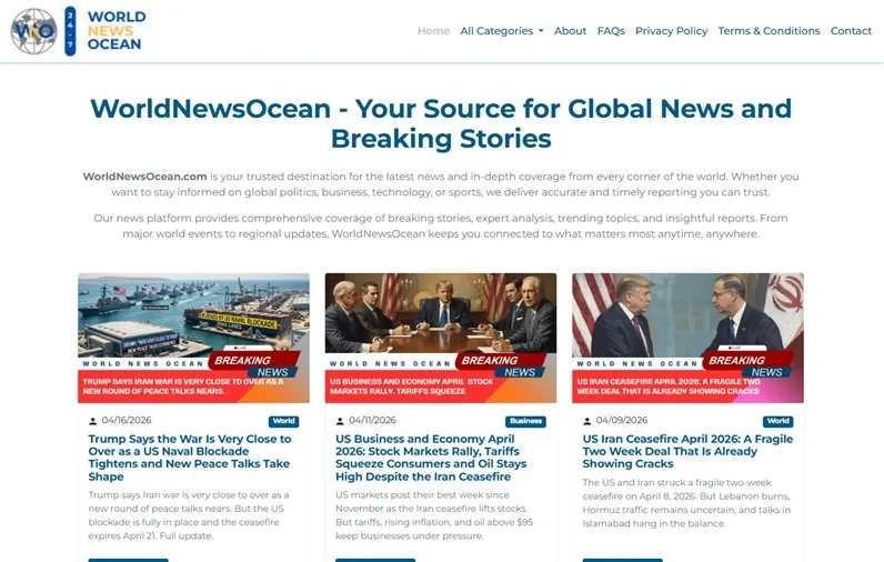 WorldNewsOcean News Platform Development & SEO Optimization