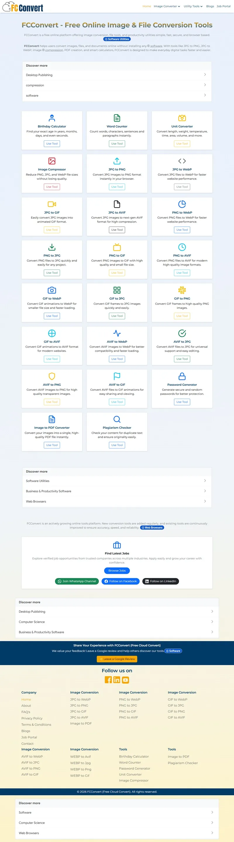 FCConvert Online File Conversion Platform Development | Powerwebsols